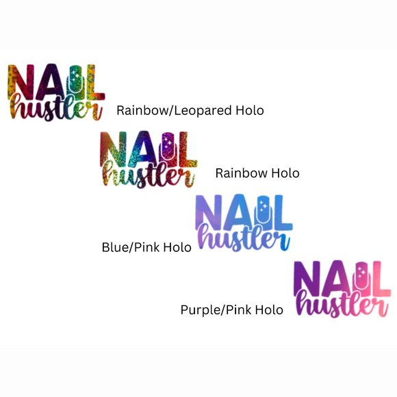 Nail Hustler.-Vinyl Decals-Cool Sticker-Funny Sticker-Lap… - Picture 4 of 4